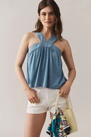 Nation Los Angeles Bibi Cotton Halter Top