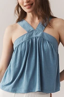 Nation Los Angeles Bibi Cotton Halter Top