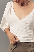 Nation Los Angeles Marie-Lou Puff-Sleeve Top
