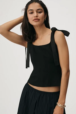 Sunday Brooklyn Tie-Strap Corset Top