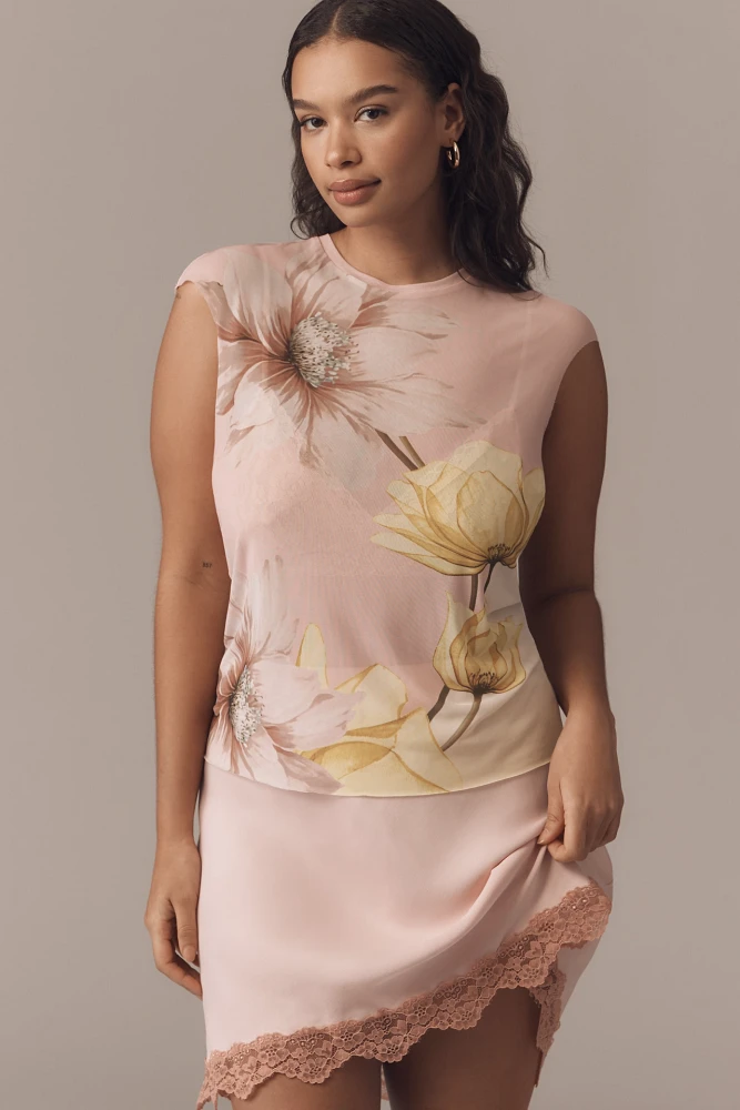 AFRM Plus Power Mesh Nina Tee