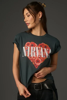 Letluv Nirvana Poppies Graphic Tee