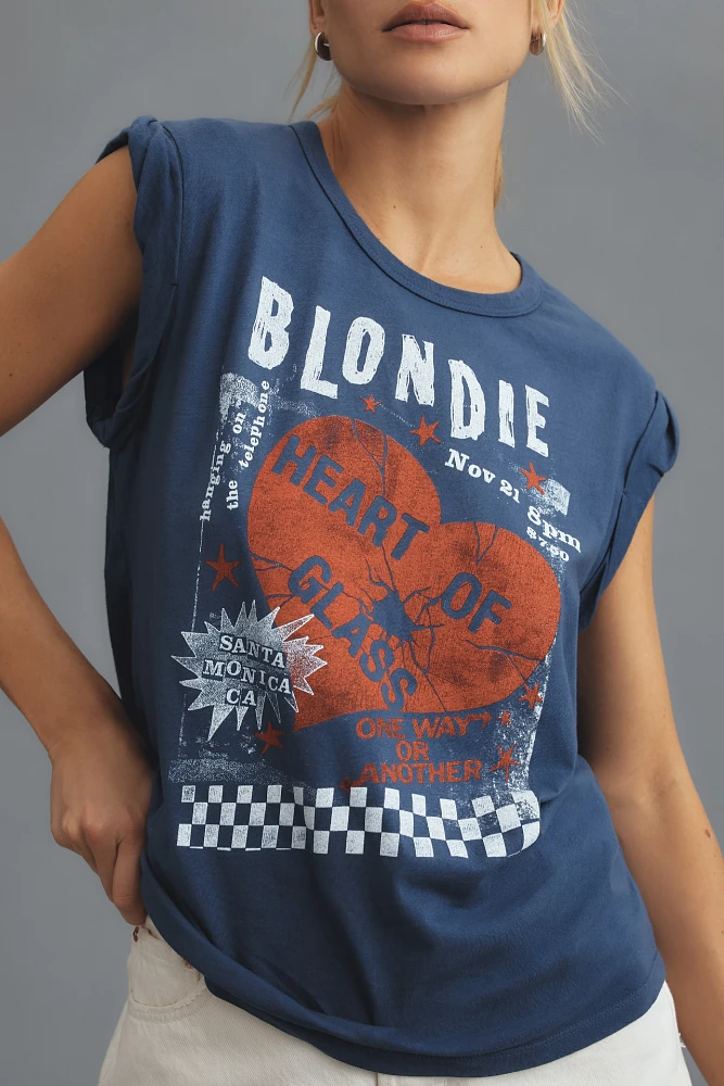 Letluv Blondie 1978 Roll-Sleeve Graphic Tee