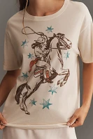 Letluv Horse Graphic Boyfriend Tee