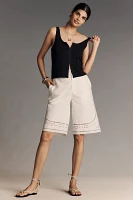 Pilcro Scoop-Neck Button-Front Tank