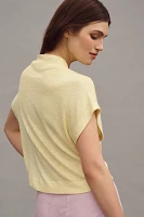 By Anthropologie Sleeveless Funnel-Neck Top