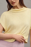 By Anthropologie Sleeveless Funnel-Neck Top