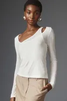 Pilcro Knit Layered Top