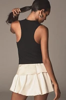 By Anthropologie Cropped Cowl-Neck Top