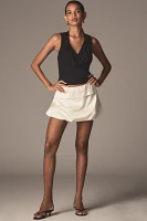 By Anthropologie Cropped Cowl-Neck Top