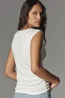 By Anthropologie Sleeveless Draped Top