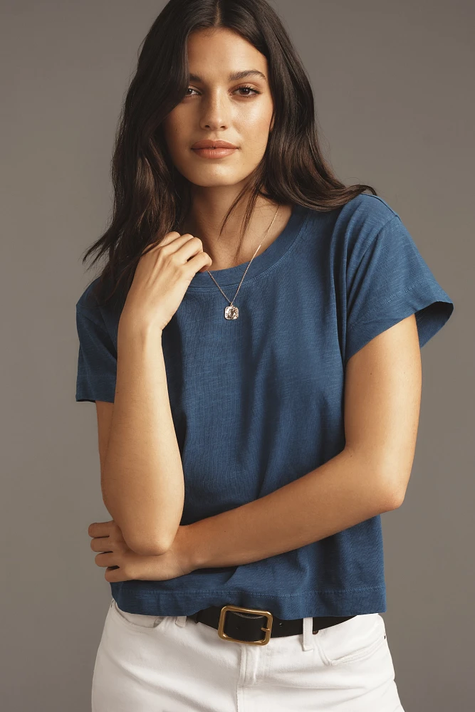 The Billy Regenerative Cotton Short-Sleeve Crew-Neck Tee by Pilcro