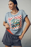 Maeve Sardine Linen Blend Graphic Tee