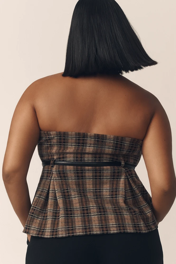 Maeve Button-Front Tube Top