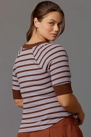 Maeve Half-Sleeve Henley Tee