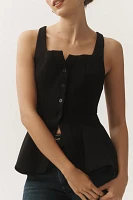 By Anthropologie Seamed Scuba Corset Tank