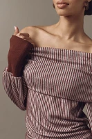 By Anthropologie Off-The-Shoulder Cozy Top