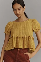 Maeve Baby Doll Ruffled Top