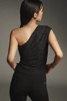 By Anthropologie Textured One-Shoulder Top