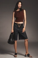 By Anthropologie Gathered Waisted Muscle Tank