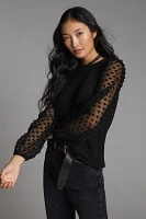 Maeve Textured-Sleeve Top