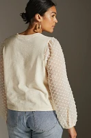 Maeve Textured-Sleeve Top