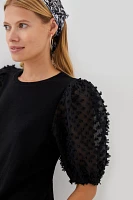 Maeve Woven Puff-Sleeve Top