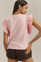 English Factory Ruffle-Sleeve Top