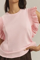 English Factory Ruffle-Sleeve Top