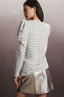 English Factory Long-Sleeve Scoop-Neck Top