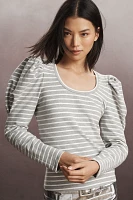 English Factory Long-Sleeve Scoop-Neck Top