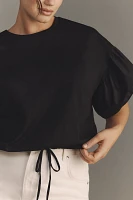 English Factory Plus Ruffle-Sleeve Top