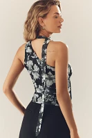 Sarah Hann One-Shoulder Ruched Scarf Top