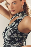Sarah Hann One-Shoulder Ruched Scarf Top