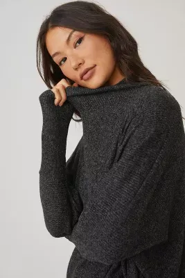 Amadi Cowl Neck Poncho Sweater