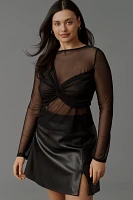 Sarah Hann Emma Long-Sleeve Mesh Top