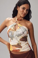 Sarah Hann Mesh Halter Top