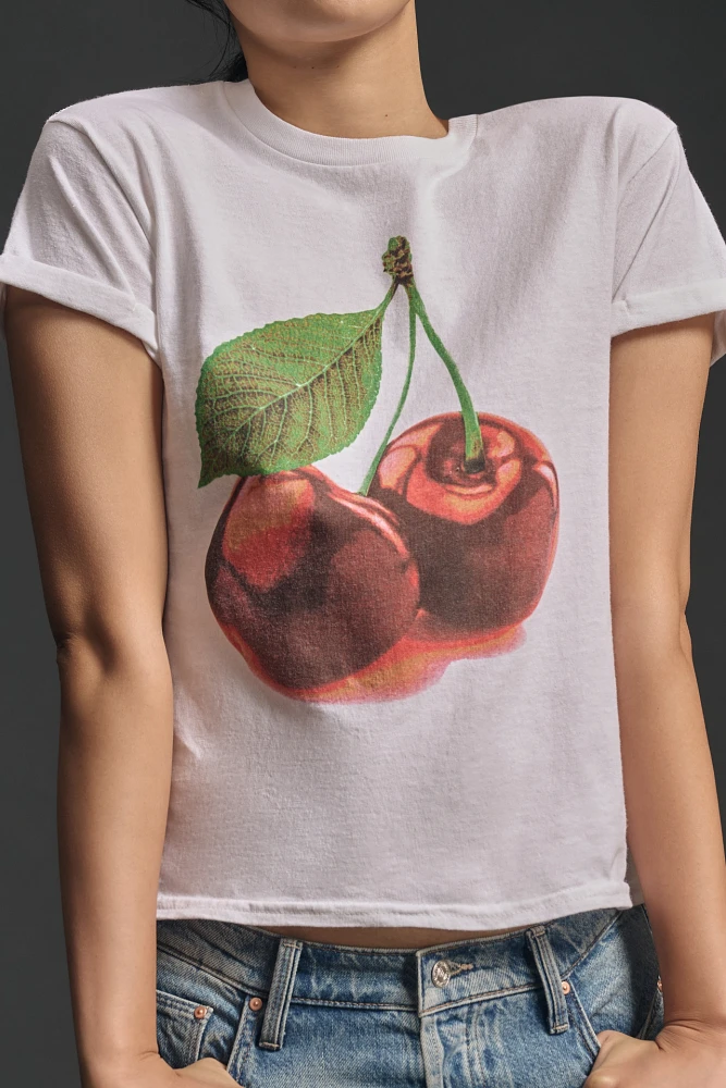 By Anthropologie Cherry Graphic Tee