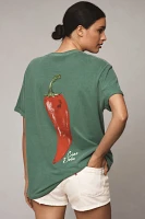 By Anthropologie Chili Pepper Graphic Tee