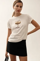 By Anthropologie Cocktail Hour Graphic Tee