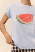 By Anthropologie Watermelon Graphic Tee