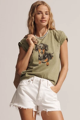 By Anthropologie Dog Icon Baby Tee