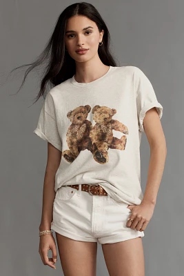 By Anthropologie Bear Cotton Boyfriend Tee
