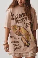 By Anthropologie Oversized Flower Festival Graphic Tee