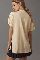 The Jordyn Perfect Oversized Cotton-Slub Tee by Pilcro