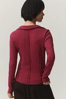 Pilcro Stitched Long-Sleeve Top