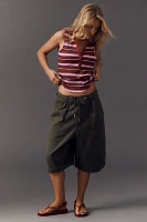 The Andie Ribbed Henley Top by Pilcro: Sleeveless Edition
