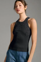 The Pippah Lace Appliqué Tank