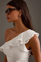 Maeve One-Shoulder Ruffled Top