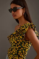 Maeve One-Shoulder Ruffled Top